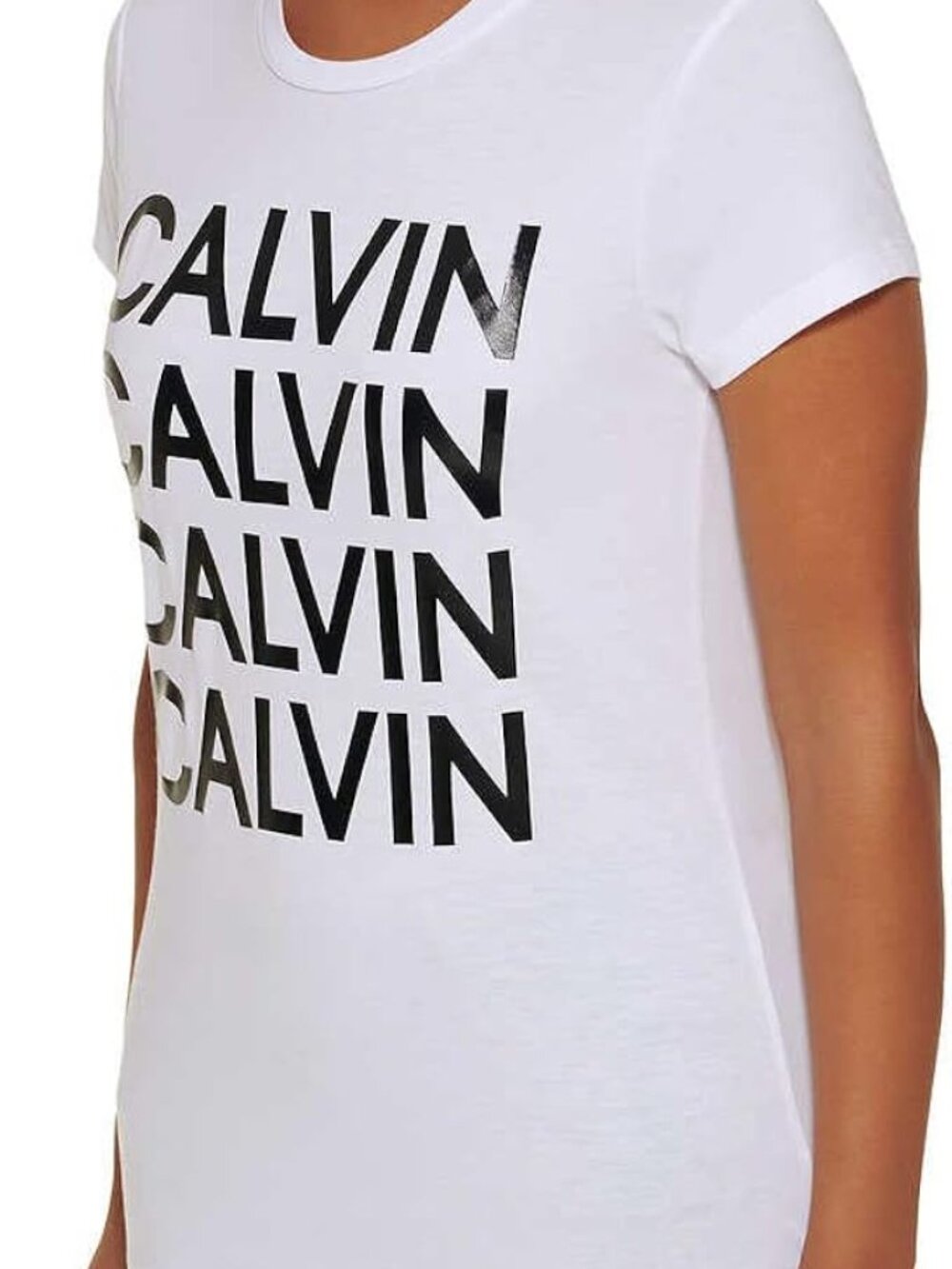 Calvin Klein Womens Performance V Neck T-Shirt - Picture 2 of 3